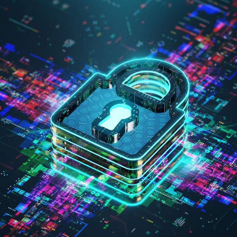 Cybersecurity lock image